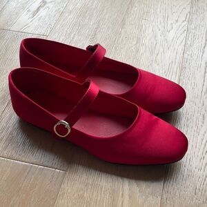 Gap Elegant Red Mary Jane Flats
